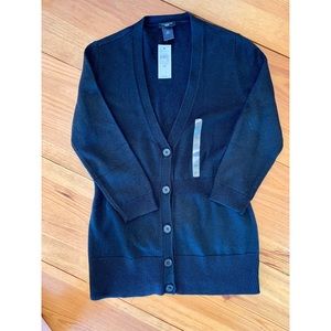 Ann Taylor Black Cardigan Sweater